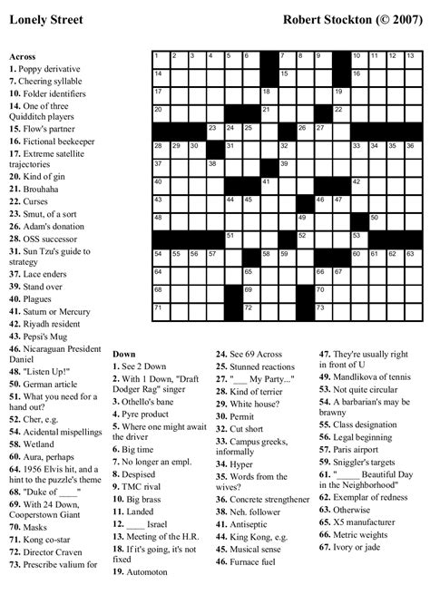 Printable Medium Crossword Puzzles Free - Printable Crossword Puzzles