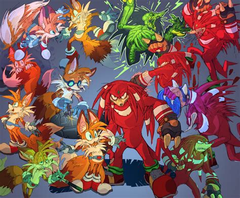 ArtStation - Tails and Knuckles Fanart Redesigns