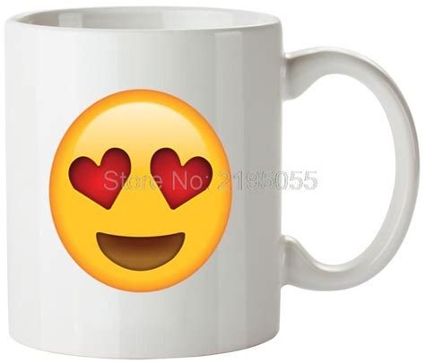 Heart Eyes Emoji unique coffee mugs Funny Coffee Mug travel mug(China… | Coffee heart, Coffee ...