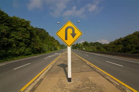 U-Turn Roadsign stock image. Image of board, icon, roadsign - 46290175