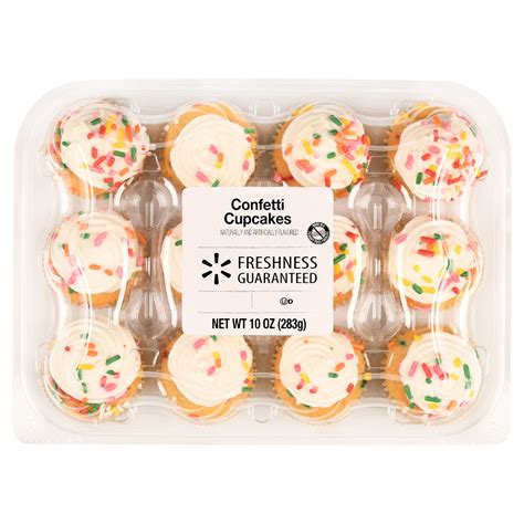 Freshness Guaranteed Confetti Mini Cupcakes, 10 oz, 12 Count - Walmart.com - Walmart.com