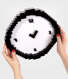 Pixel Wall Clock - $26.95 : FunSlurp.com, Unique Gifts and Fun Products by FunSlurp