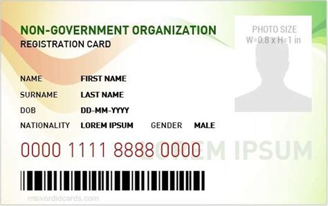 5 Best Design NGO Employees ID Cards | Download Edit & Print