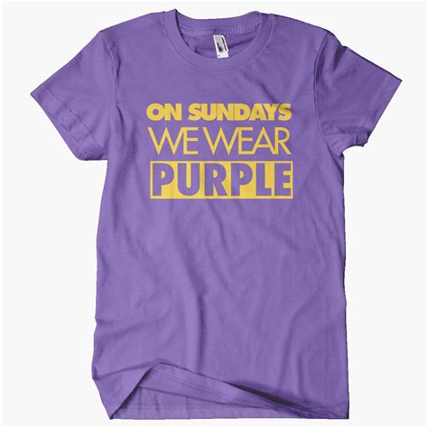 On Sundays We Wear Purple Unisex Crew | Purple t shirts, We wear, T shirt