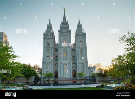 Mormons Temple in Salt Lake City, UT Stock Photo - Alamy