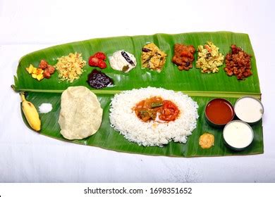 Traditional Onam Sadhya Rice Sambar Rasam Stock Photo 2196357301 ...