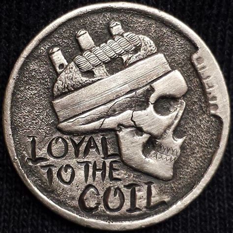 MATHEW HAGERMANN HOBO NICKEL - LOYAL TO THE COIL - NO DATE BUFFALO PROFILE Hobo Nickel, Coinage ...