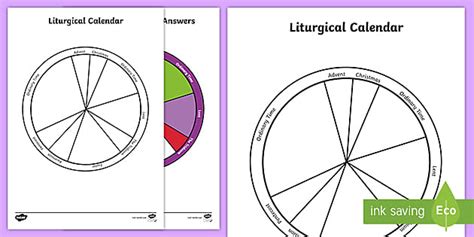 Liturgical Colours & Calendar Activity | Religious Education