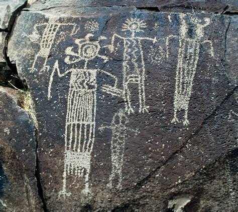 Petroglyphs. China Lake, CA, Naval Weapons Base, Little Petroglyph ...