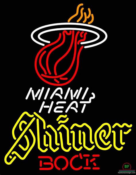 Shiner Bock Miami Heat Neon Sign NBA Teams Neon Light | Neon signs, Neon beer signs, Beer signs