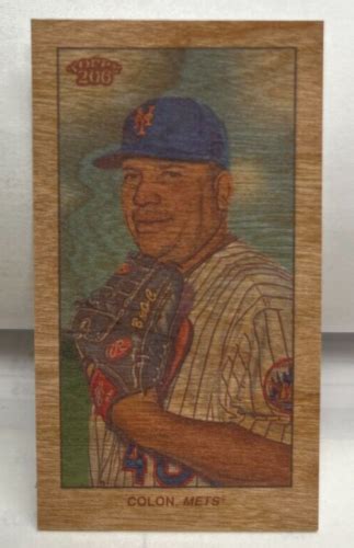 Bartolo Colon 2023 Topps 206 Low Series Wood Paper Stock SP /20 - NEW ...