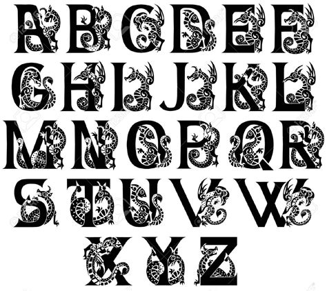 Medieval Cursive Alphabet
