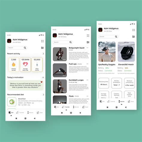 Fitness Tracker App by Kam on Dribbble