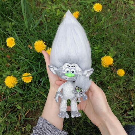 Troll Guy Diamond and Tiny Diamond posable art doll. Movable | Etsy