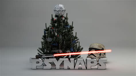 Star Wars Christmas Tree 4K Custom Wallpaper