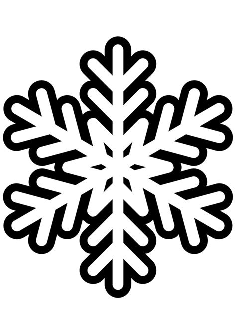 Beautiful snowflake clip art and coloring pages that you can print - WikiClipArt