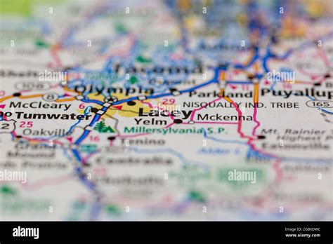 Map of lacey washington hi-res stock photography and images - Alamy