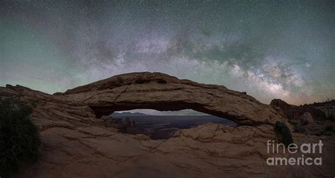 Mesa Arch Milky Way Panorama Photograph by Michael Ver Sprill - Pixels