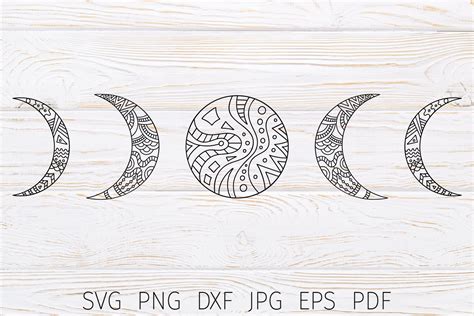 Phases Of Moon Svg