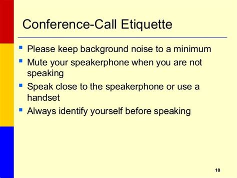 Conference call etiquette