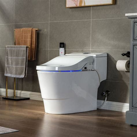 ᐅ【WOODBRIDGE Toilet & Bidet Luxury Elongated One Piece Advanced Smart Seat with Temperature ...