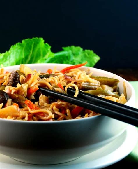 Veg Hakka Noodles, an Indo-Chinese Street Food Stalwart | Holy Cow! Vegan Recipes