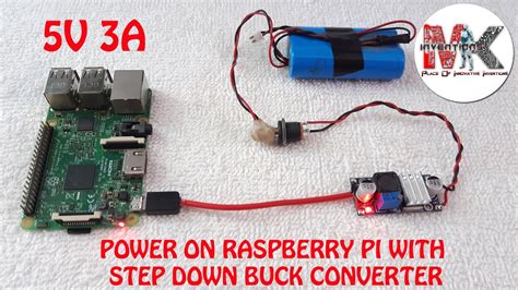 RASPBERRY PI POWER SUPPLY WITH DC-TO-DC STEP-DOWN BUCK CONVERTER 5V 3A ...