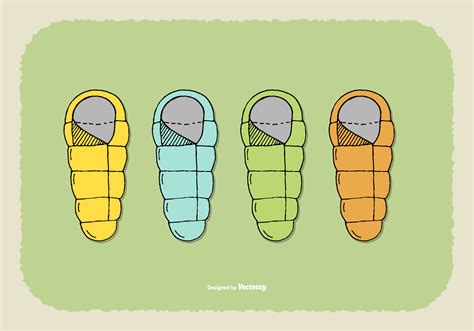 Sleeping Bag Vectors - Download Free Vector Art, Stock Graphics & Images