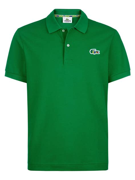 Lacoste Brazil Themed Polo Shirt in Green for Men | Lyst