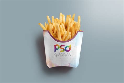 French Fries Packaging Mockup | PSD Graphics