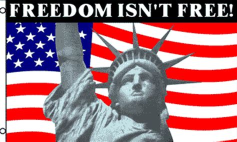 Freedom Isn't Free Flag - Statue of Liberty Flag - Novelty Flags ...