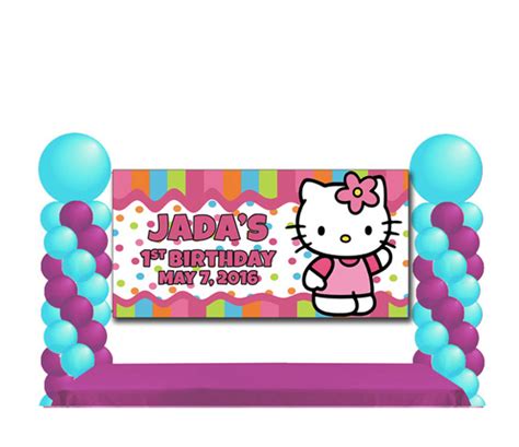 Hello Kitty Birthday Banner made at The Brat Shack Party Store, NY