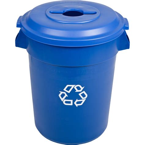 Rubbermaid 32-Gallon BRUTE Blue Recycling Container | 2632-73 | Trash Cans Warehouse