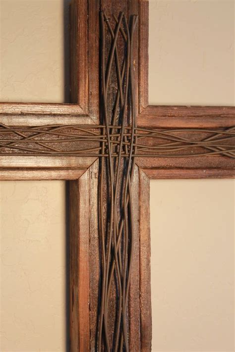 Wooden Rustic Wall Cross from reclaimed wood - Oklahoma (large) (mit Bildern)
