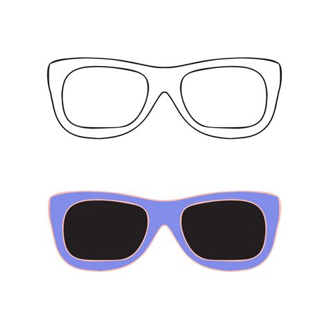 Hand drawn glasses outline set. 2744573 Vector Art at Vecteezy