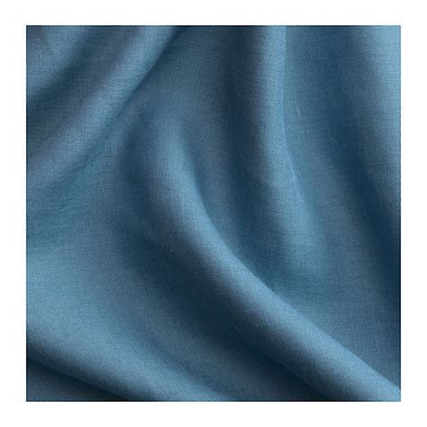 IKEA Aina Curtains Drapes BLUE LINEN 98" Long