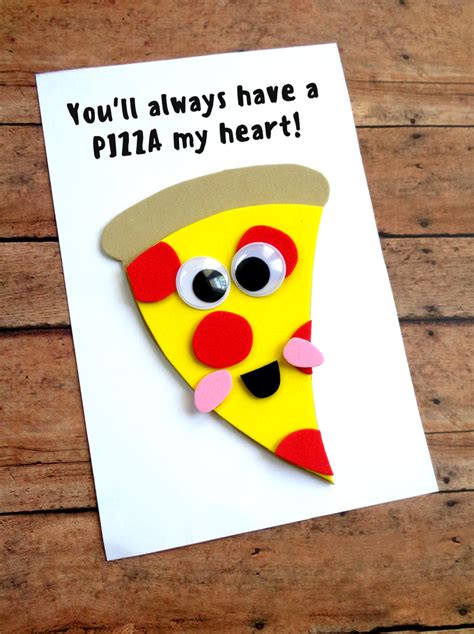 Father's Day Pizza Card with Free Printable Template | Diy father's day cards, Kids fathers day ...