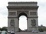 Paris 13 Arc de Triomphe View Down Av Marceau and Av d'iena Towards Montparnasse Tower and ...