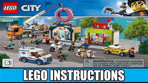 LEGO Instructions | City | 60233 | Donut Shop Opening (Book 5) - YouTube