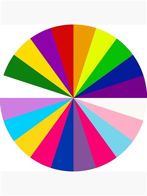 "Pride Color Wheel" Poster for Sale by Texterns | Redbubble