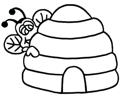 Beehive Coloring Page at GetColorings.com | Free printable colorings ...