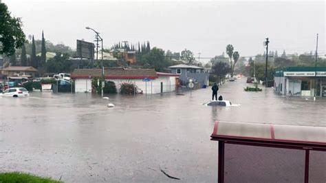 Watch: Video shows driver being rescued from San Diego floods