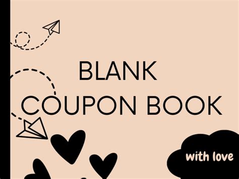 Blank Coupon Book: 25 Blank Fillable Coupon Notebook. DIY Fillable Vouchers For All Occasions ...