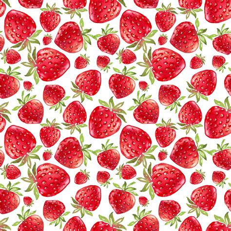 Premium Vector | Strawberry seamless pattern Vector