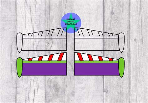 Printable Buzz Lightyear Wings Template