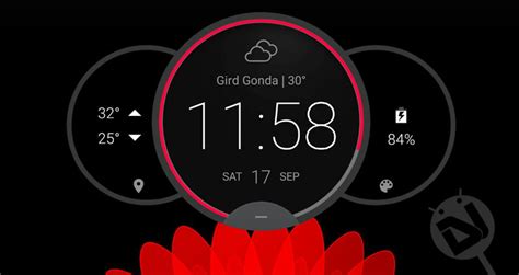 Install Moto Z Circle Clock Widget on Your Android Without Root - DroidViews