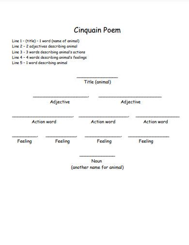 Cinquain Poem - 100+ Examples, Format, How to Write, PDF