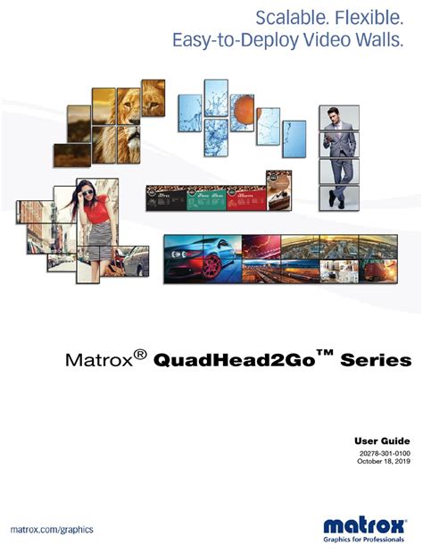 MATROX QUADHEAD2GO SERIES USER MANUAL Pdf Download | ManualsLib