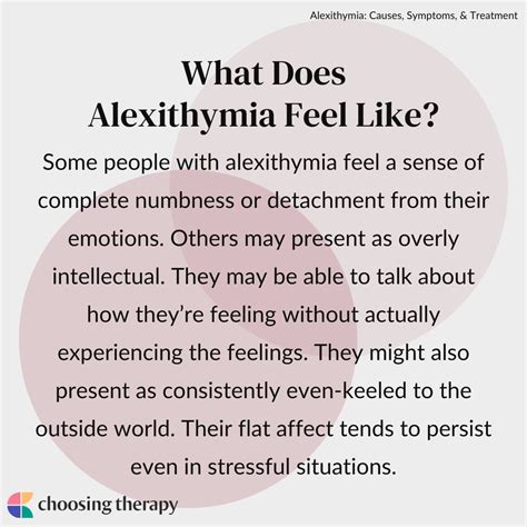 Alexithymia: Causes, Symptoms, & Treatment | ChoosingTherapy.com