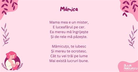 Mămica - Poezii pentru mama scurte - Booknation.ro